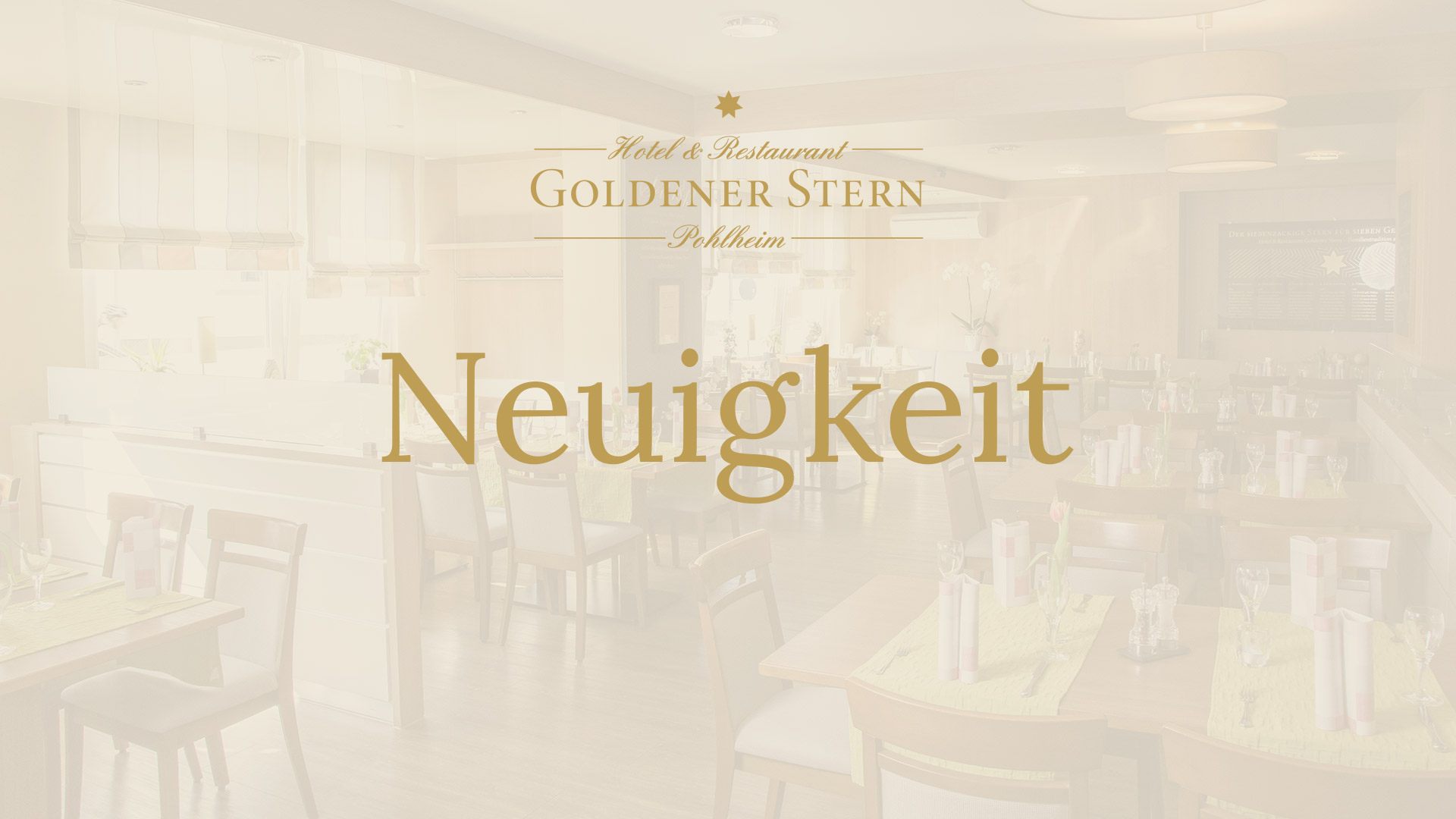 News Hotel Restaurant Goldener Stern